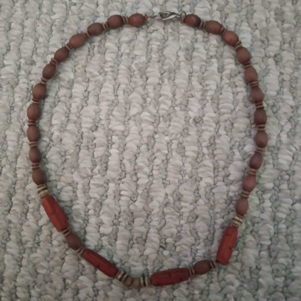 Wood Bead Necklace